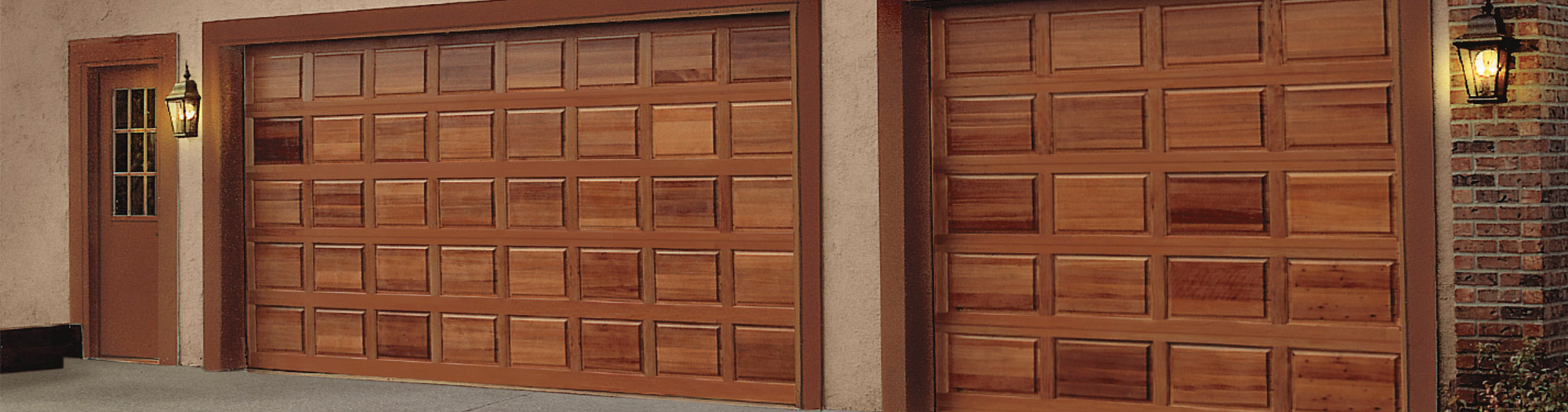 wood style replacement garage door