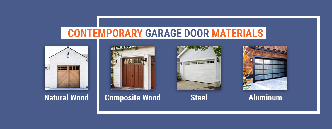 Contemporary Garage Door Materials