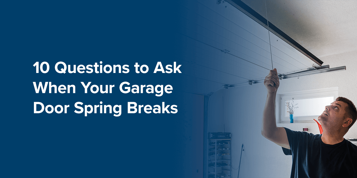 Is My Garage Door Spring Broken, How Often To Lubricate Garage Door Springs