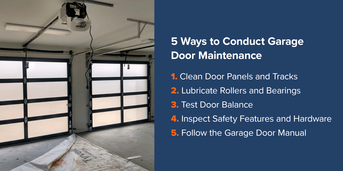 5 Ways to Conduct Garage Door Maintenance