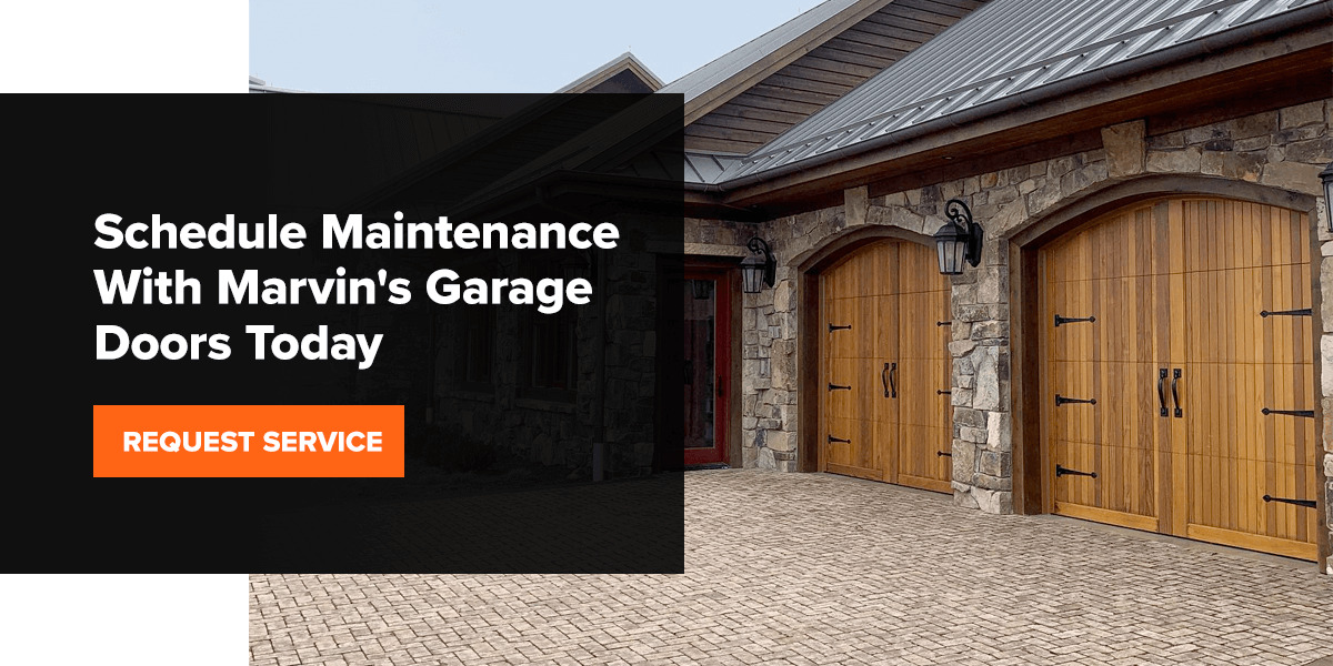 Schedule Maintenance With Marvin's Garage Doors Today