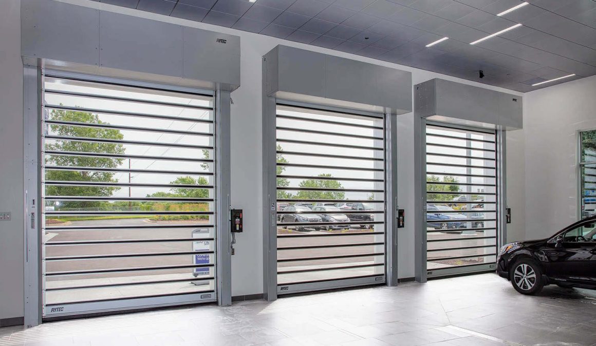 Spiral FV (Full Vision) overhead doors