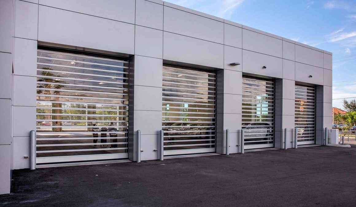 Spiral FV (Full Vision) overhead doors