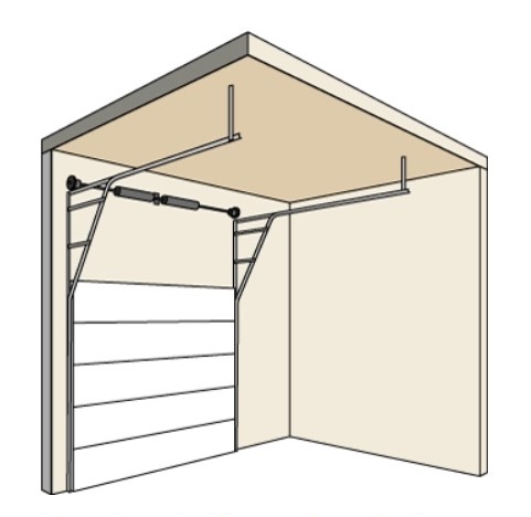 25 Degree High Lift Track Drawing