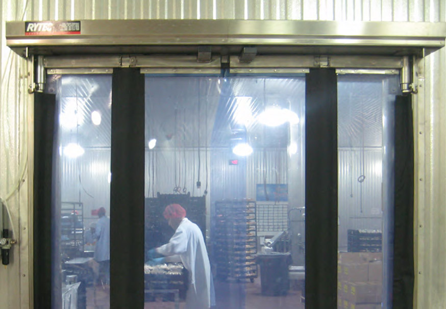 Fast-Fold Pneumatic Stainless Steel overhead doors