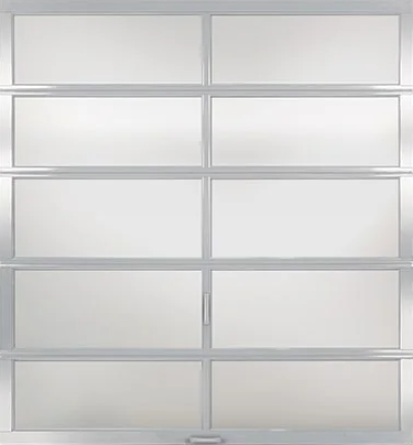 architectectural-series-902-frosted-anodized-aluminum-solo-garage-door